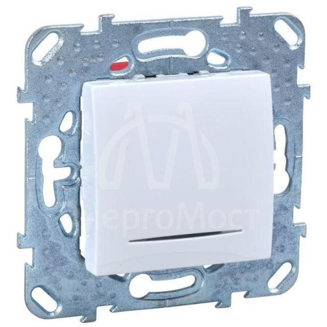 Механизм выключателя 1-кл. СП Unica 10А IP20 (сх. 1а) с подсветкой бел. SchE MGU5.201.18NZD