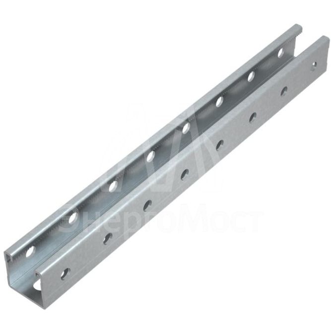 Профиль-Страт перфорированный 41х41 L400 сталь 2.5мм STPU41-41-400 3P тройная перфор. КМ LO17107