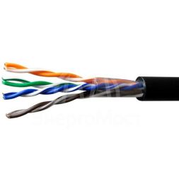 Кабель витая пара U/UTP кат.5E 4х2х24AWG solid Cu PE Out. Premium 305м (м) SUPRLAN 01-0311-2