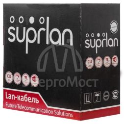 Кабель витая пара U/UTP кат.5E 4х2х24AWG solid Cu PE Out. Premium 305м (м) SUPRLAN 01-0311-2