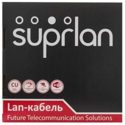 Кабель витая пара U/UTP кат.5E 4х2х24AWG solid Cu PE Out. Premium 305м (м) SUPRLAN 01-0311-2