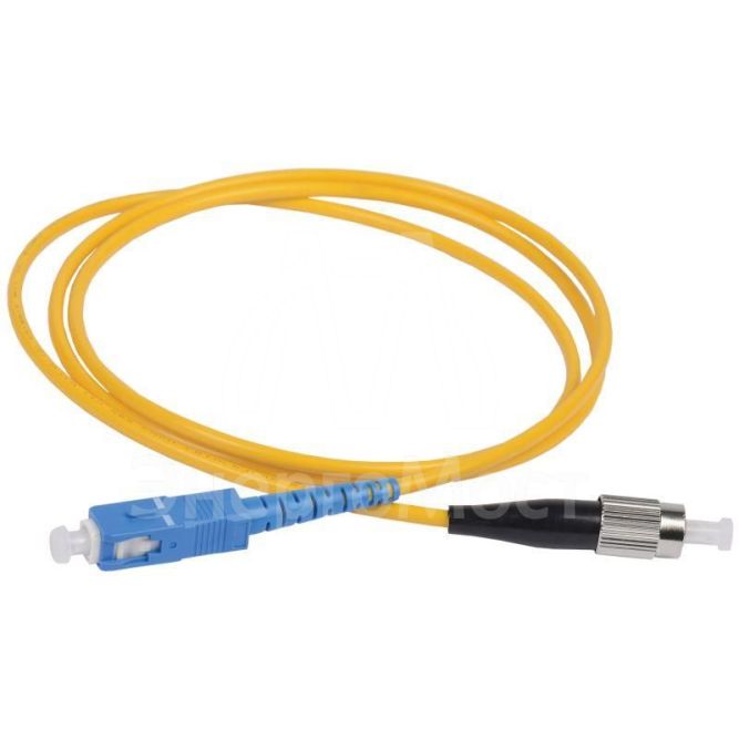 Патч-корд оптический коммутационный переходной для одномодового кабеля (SM); 9/125 (OS2); SC/UPC-ST/UPC; одинарного исполнения (Simplex); LSZH (дл.1м) ITK FPC09-SCU-STU-C1L-1M