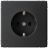 Розетка ArtGallery 16А с заземл. механизм карбон SE GAL001043