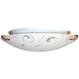 Светильник НПБ 01-2х60-139 &amp;quot;Морокко&amp;quot; d300 М16 60Вт E27 IP20 матовый бел./клипса зол. (инд. упак.) Элетех 1005204323