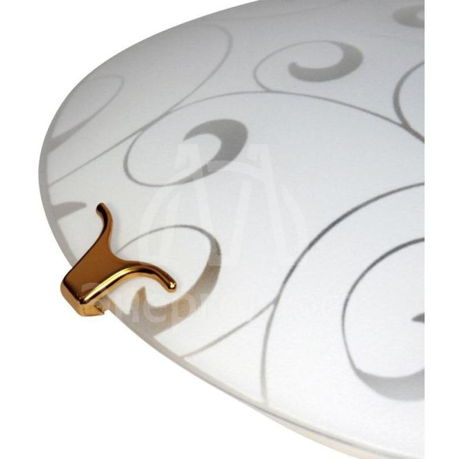 Светильник НПБ 01-2х60-139 &amp;quot;Морокко&amp;quot; d300 М16 60Вт E27 IP20 матовый бел./клипса зол. (инд. упак.) Элетех 1005204323