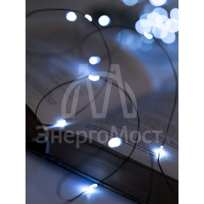Гирлянда &amp;quot;Роса&amp;quot; DC-G06-120W 120 microLED 12.1м. 8реж. 3хAA бел. ФАZА 5059627