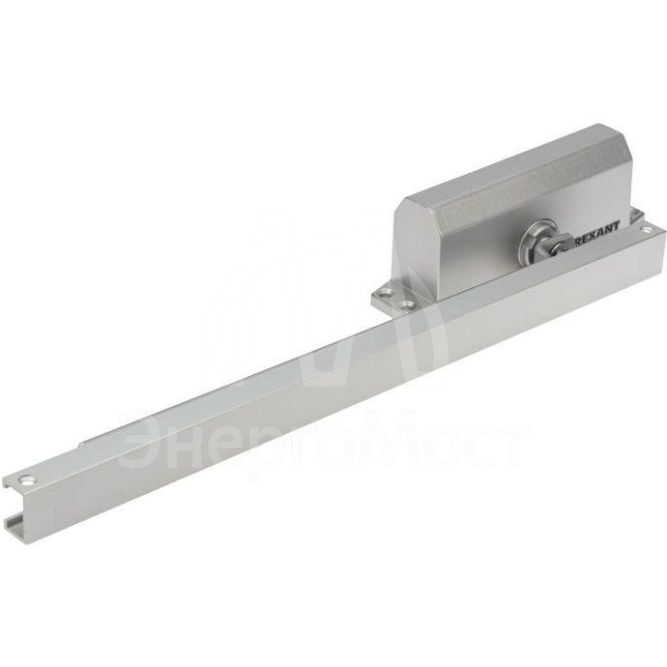 Доводчик дверной со скользящей тягой для установки на дверь весом до 85кг Rexant 46-0512