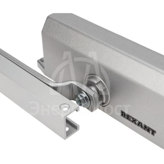 Доводчик дверной со скользящей тягой для установки на дверь весом до 85кг Rexant 46-0512