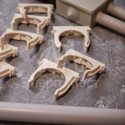 Крепеж-клипса для монтажного пистолета d50мм бел. (уп.25шт) Rexant 28-0450-3