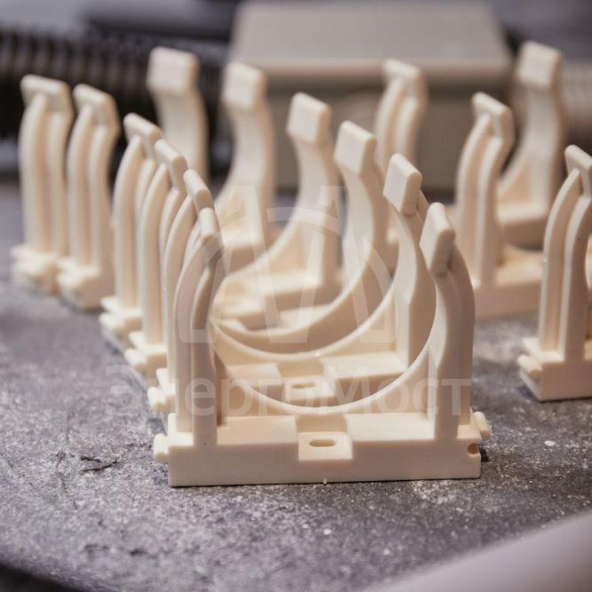 Крепеж-клипса для монтажного пистолета d50мм бел. (уп.25шт) Rexant 28-0450-3