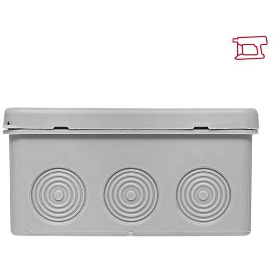 Коробка распределительная КМР-030-035 100х100х50 IP54 с крышкой для прямого монтажа без мембранных вводов сер. EKF plc-kmr-030-034