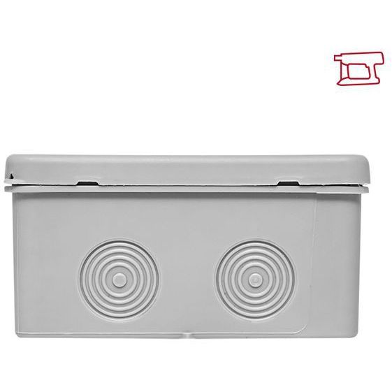 Коробка распределительная КМР-030-035 100х100х50 IP54 с крышкой для прямого монтажа без мембранных вводов сер. EKF plc-kmr-030-034