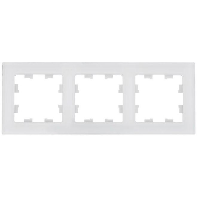Рамка 3-м AtlasDesign Nature натур. стекло бел. SE ATN360103