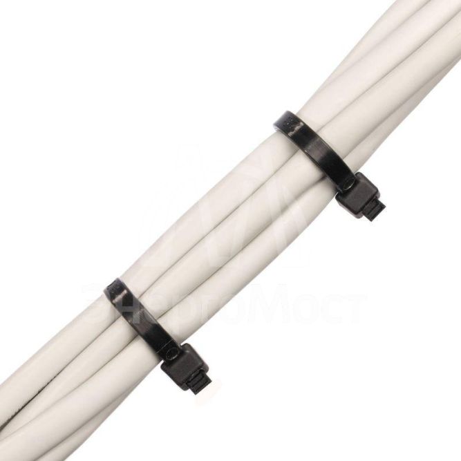 Хомут кабельный КСС 3х200 нейл. черн. (уп.100шт) Fortisflex 49409