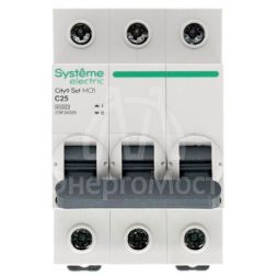 Выключатель автоматический (АВ) С 25А 3P 4.5кА 400В City9 Set SE C9F34325