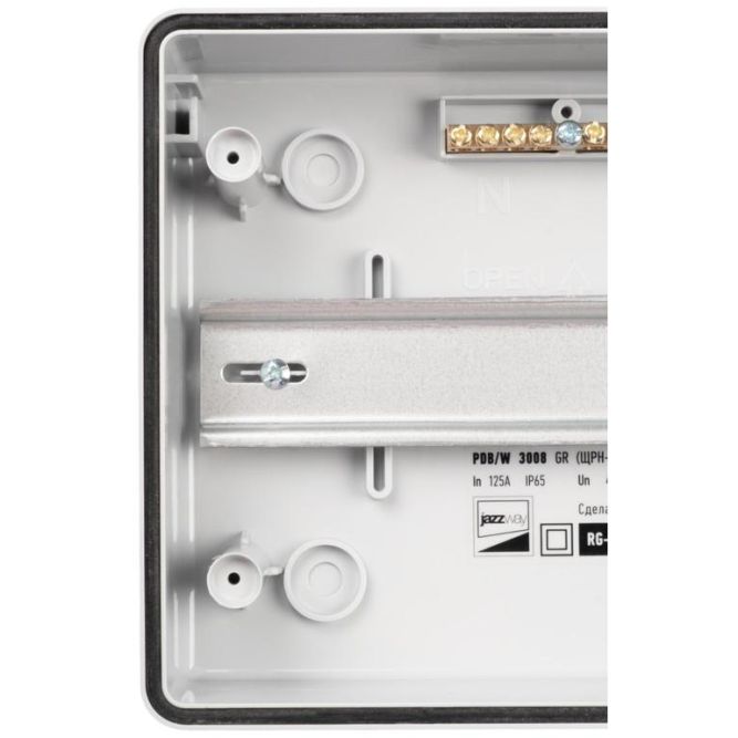 Бокс модульный накладной PDB/W 3008 GR (ЩРН-ПГ- 8) IP65 пластик. Pro JazzWay 5071988