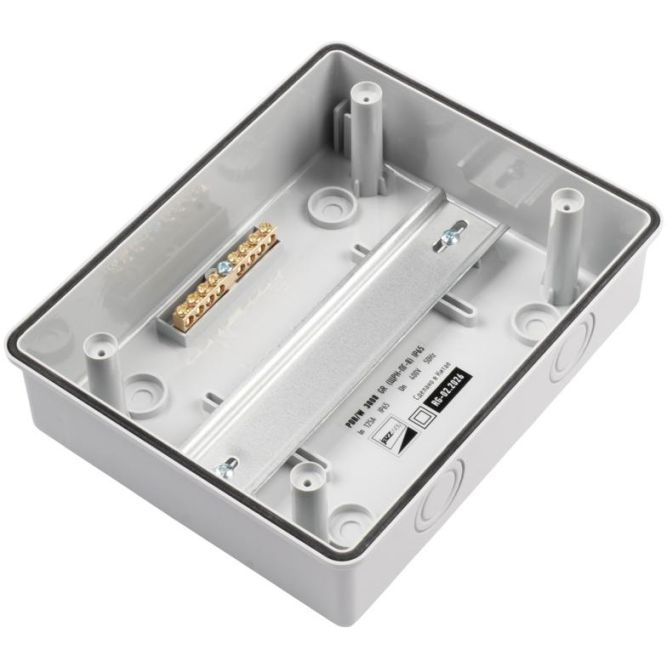 Бокс модульный накладной PDB/W 3008 GR (ЩРН-ПГ- 8) IP65 пластик. Pro JazzWay 5071988