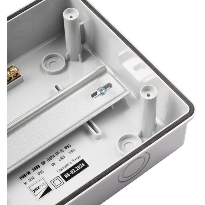 Бокс модульный накладной PDB/W 3008 GR (ЩРН-ПГ- 8) IP65 пластик. Pro JazzWay 5071988