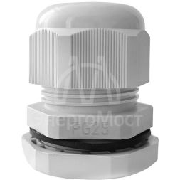 Ввод кабельный (сальник) PG-25 IP68 сер. TOKOV ELECTRIC TKE-PG-25-G