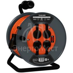 Удлинитель на метал. катушке 4х20м с заземл.16А IP44 ПВС 3х2.5 с выкл. медь TOKOV ELECTRIC TKP-SK20-325-Z