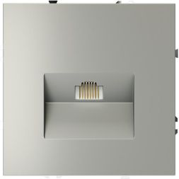 Розетка компьютерная 1-м СП S70 RJ45 кат.6 механизм сталь Voltum VLS060105