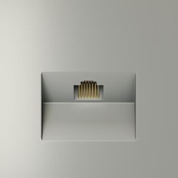 Розетка компьютерная 1-м СП S70 RJ45 кат.6 механизм сталь Voltum VLS060105