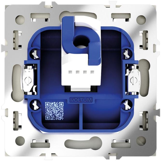 Розетка компьютерная 1-м СП S70 RJ45 кат.6 механизм сталь Voltum VLS060105