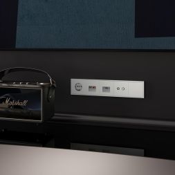 Розетка компьютерная 1-м СП S70 RJ45 кат.6 механизм сталь Voltum VLS060105