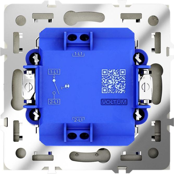 Выключатель 1-кл СП S70 10А с подсветкой механизм шелк Voltum VLS010204