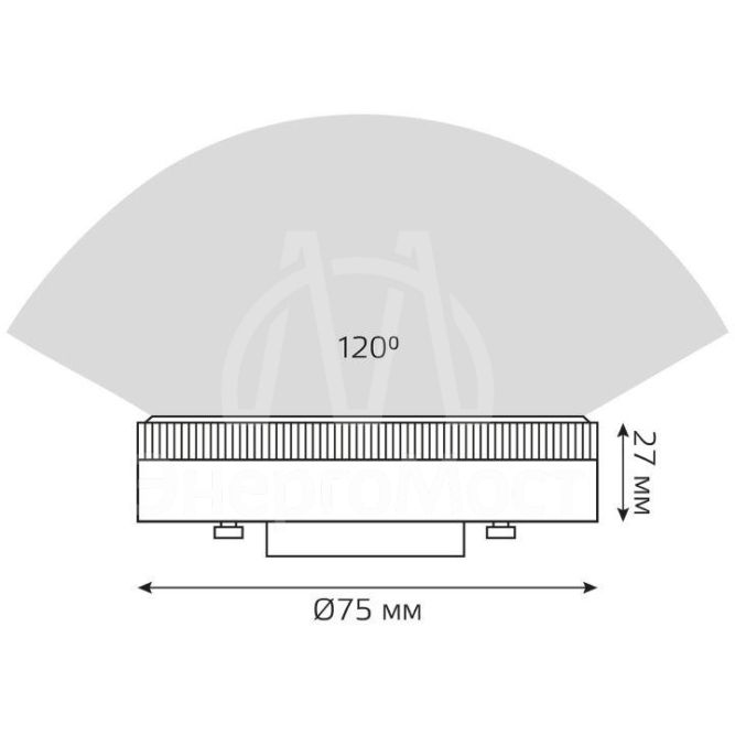Лампа светодиодная GX53 11Вт 4100К 1050лм Gauss 108008211