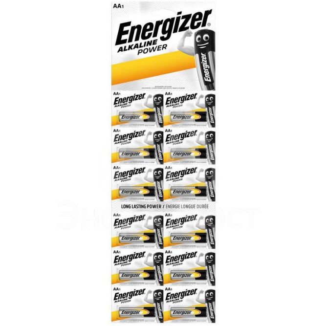 Элемент питания алкалиновый ENR POWER ALK AA BP12 (блист.12шт) Energizer E302283300