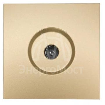 Розетка ТВ оконечная СП ZIMA IP20 зол. LEZARD 704-3688-130