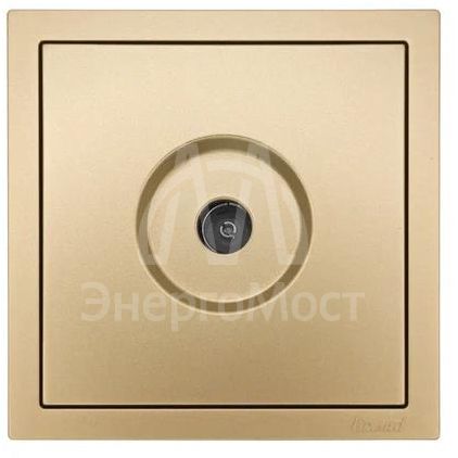 Розетка ТВ оконечная СП ZIMA IP20 зол. LEZARD 704-3688-130