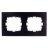 Рамка 2-м Karina горизонт. черн. бархат LEZARD 707-4200-147