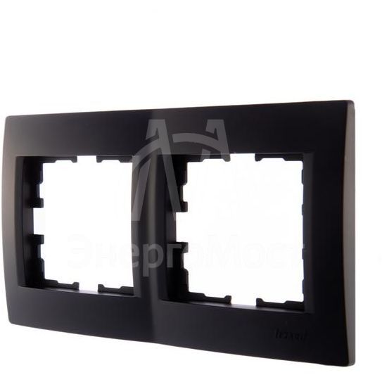 Рамка 2-м Karina горизонт. черн. бархат LEZARD 707-4200-147