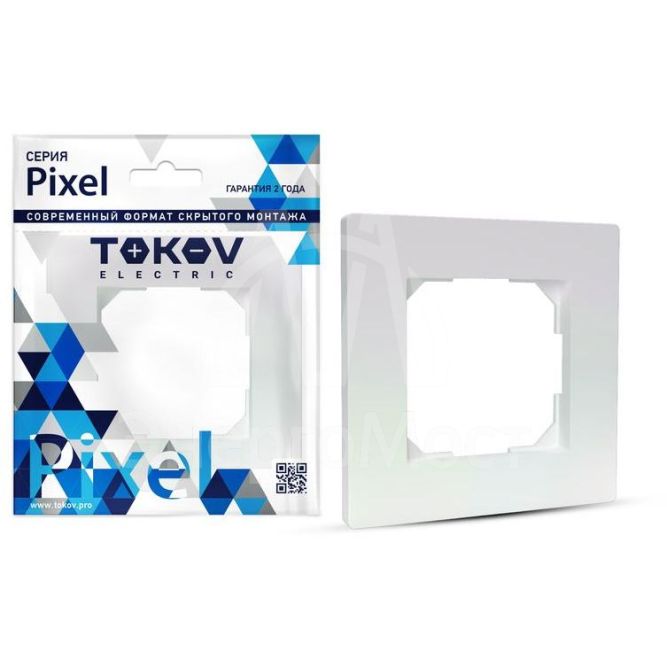 Рамка 1-м Pixel перламутр. TOKOV ELECTRIC TKE-PX-RM1-C04
