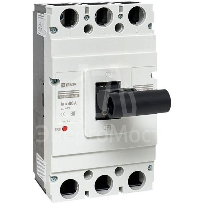 Выключатель автоматический 3п 400/400А 42кА ВА-99М PROxima EKF mccb99-400-400m