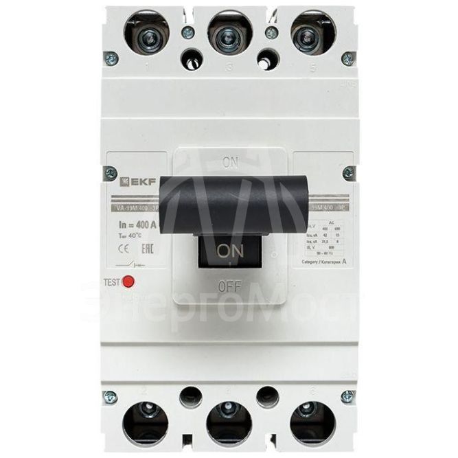 Выключатель автоматический 3п 400/400А 42кА ВА-99М PROxima EKF mccb99-400-400m