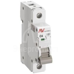 Выключатель автоматический модульный 1п C 6А 10кА AV-10 AVERES EKF mcb10-1-06C-av