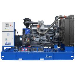 Дизельный генератор ТСС ЭД-200-Т400 в погодозащитном кожухе на прицепе