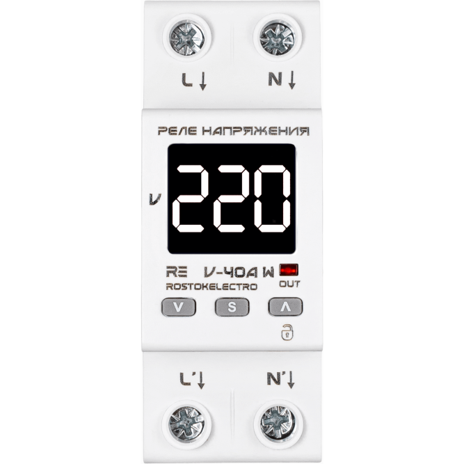 Реле напряжения RE V-40А W