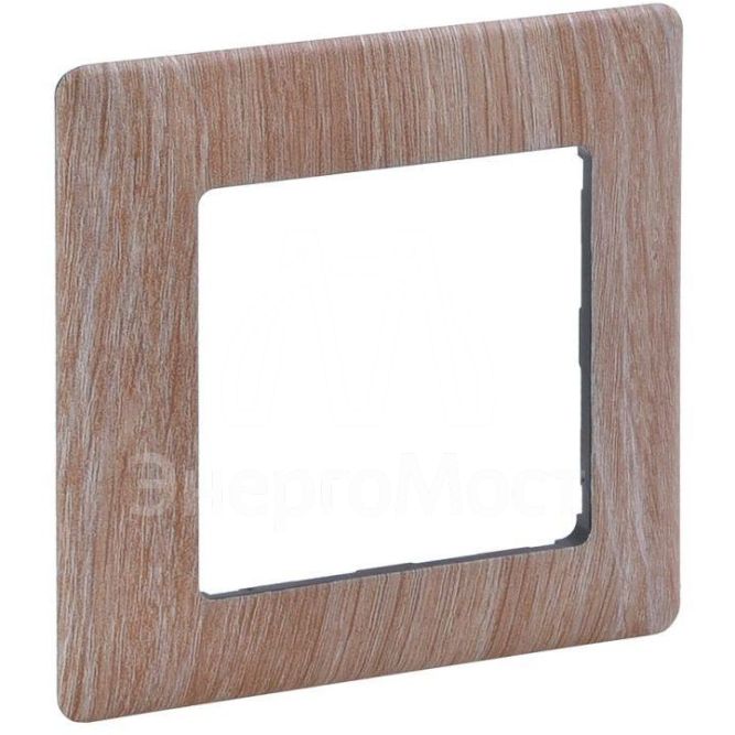 Рамка 1-м Valena Life универсальная свет. дерево Leg 754181