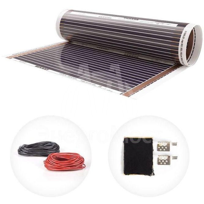 Комплект &amp;quot;Теплый пол&amp;quot; (пленка) Ultra RXM 220-0.5-2 (440Вт/0.5х4м/S обогрева: 2кв.м) Rexant 51-0503-4