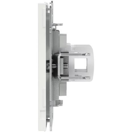 Розетка компьютерная 2-м KANT RJ45 кат.6A без шторки бел. магнолия DKC 7000674