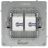 Розетка компьютерная 2-м KANT RJ45 кат.6A без шторки бел. магнолия DKC 7000674