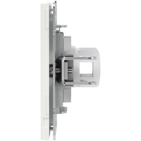 Розетка компьютерная 2-м KANT RJ45 кат.6A без шторки бел. магнолия DKC 7000674