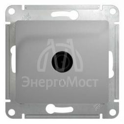 Механизм розетки TV 1-м СП Glossa оконечной 1DB алюм. SchE GSL000391