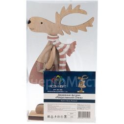 Фигура деревянная &amp;quot;Рождественский Олень&amp;quot; 10.5х18см Neon-Night 504-006