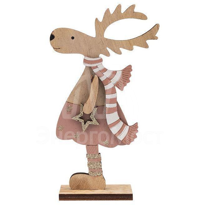 Фигура деревянная &amp;quot;Рождественский Олень&amp;quot; 10.5х18см Neon-Night 504-006