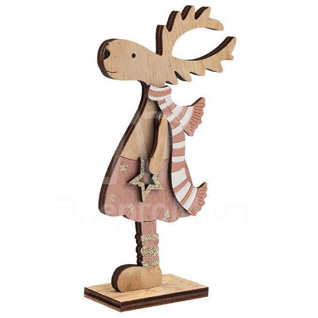 Фигура деревянная &amp;quot;Рождественский Олень&amp;quot; 10.5х18см Neon-Night 504-006